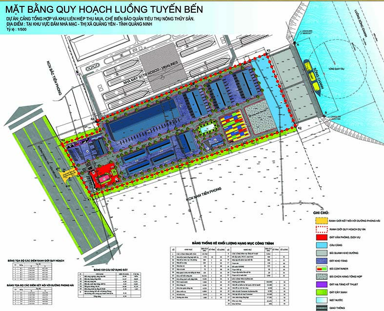 CẢNG TỔNG HỢP VÀ KHU LIÊN HỢP THU MUA, CHẾ BIẾN BẢO QUẢN TIÊU THỤ NÔNG THỦY SẢN